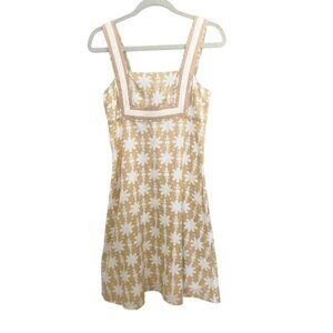 Tory Burch Yellow Floral Mini Dress